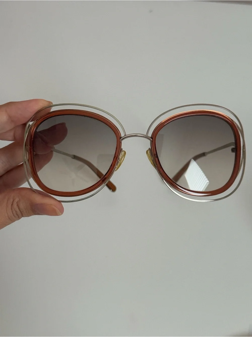 Chloé CE711SA Oversized Havana Sunglasses w/ Case